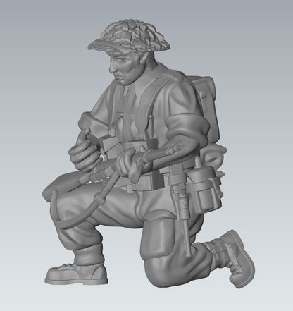 WWII British Army Combat Squad (7 models) Various Scales Historical Wargaming