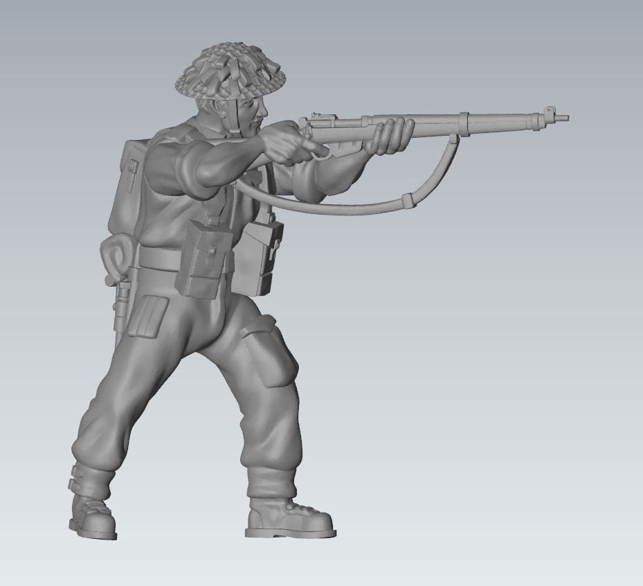 WWII British Army Combat Squad (7 models) Various Scales Historical Wargaming