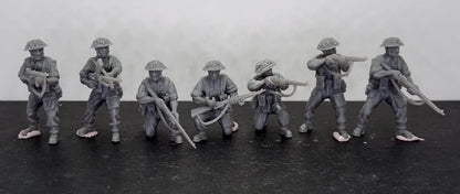 WWII British Army Combat Squad (7 models) Various Scales Historical Wargaming (US tariffs are pre-paid by us)