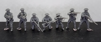 WWII British Army Combat Squad (7 models) Various Scales Historical Wargaming