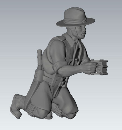 WWII Gurkha Vickers 303 MMG with Crew (3 models) Various Scales Historical Wargaming