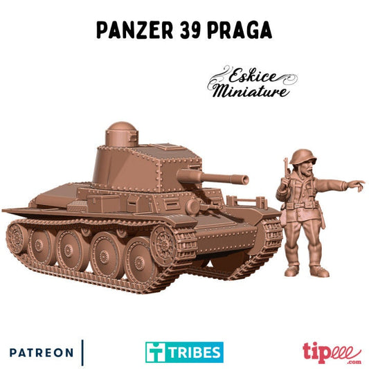 WWII Swiss Czech Panzer 39 Praga Tank Various Scales Historical Wargaming (US tariffs are pre-paid by us)