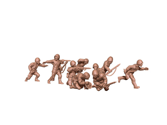 WWII Soviet Conscript Unit (10 models) Various Scales Historical Wargaming (US tariffs are pre-paid by us)