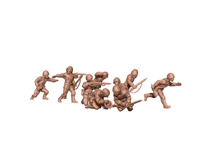 WWII Soviet Conscript Unit (10 models) Various Scales Historical Wargaming