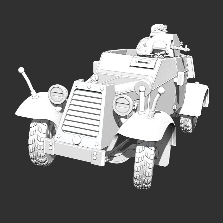WWII German Sd.Kfz 13 with Crew Various Scales Historical Wargaming (US tariffs are pre-paid by us)