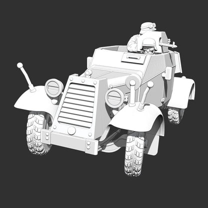 WWII German Sd.Kfz 13 with Crew Various Scales Historical Wargaming
