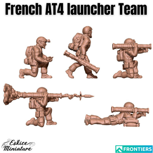 Modern Warfare French AT4 Rocket Launcher Team (5 models) Various Scales Historical Wargaming