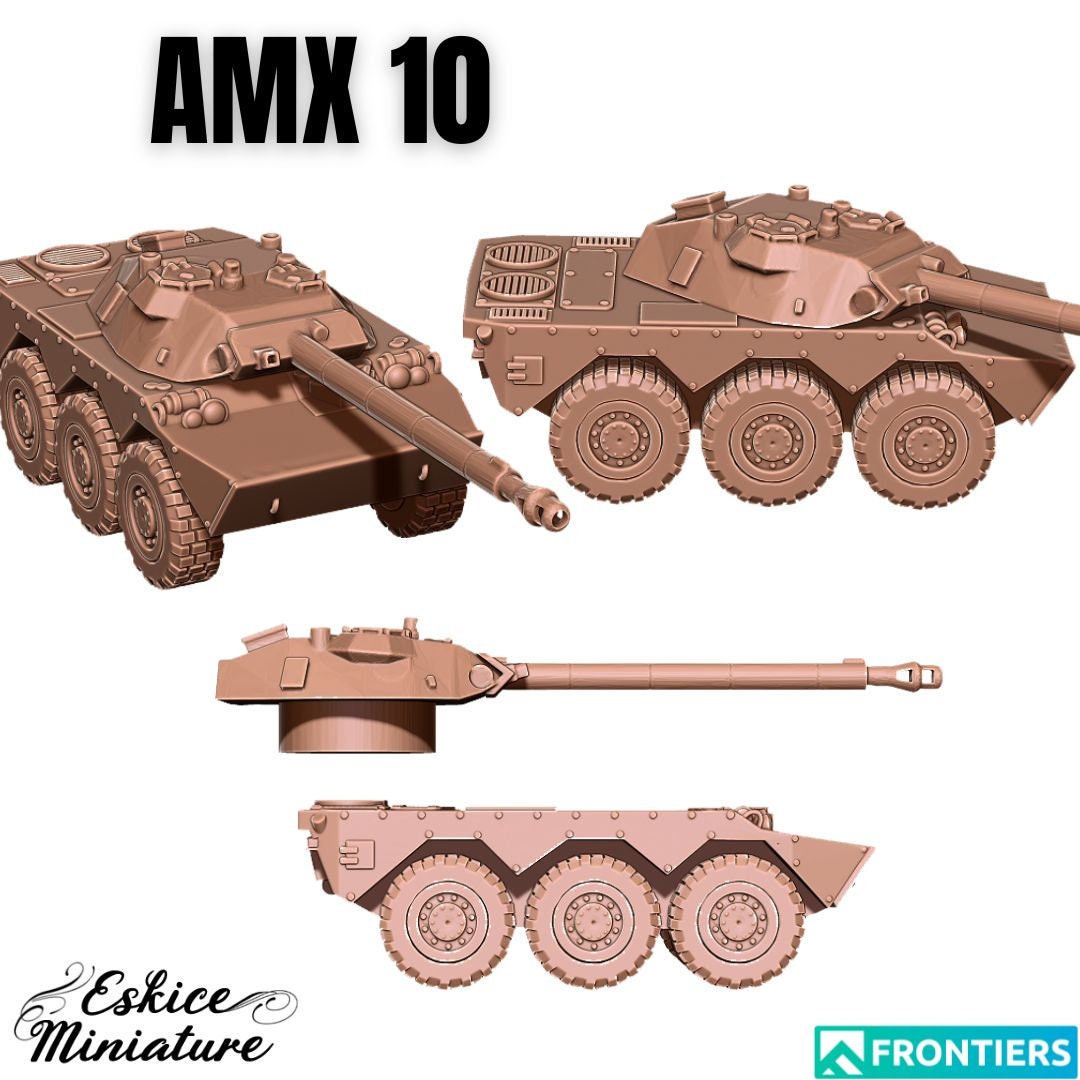 Modern Warfare French AMX 10 Armoured Vehicle Various Scales Historical Wargaming
