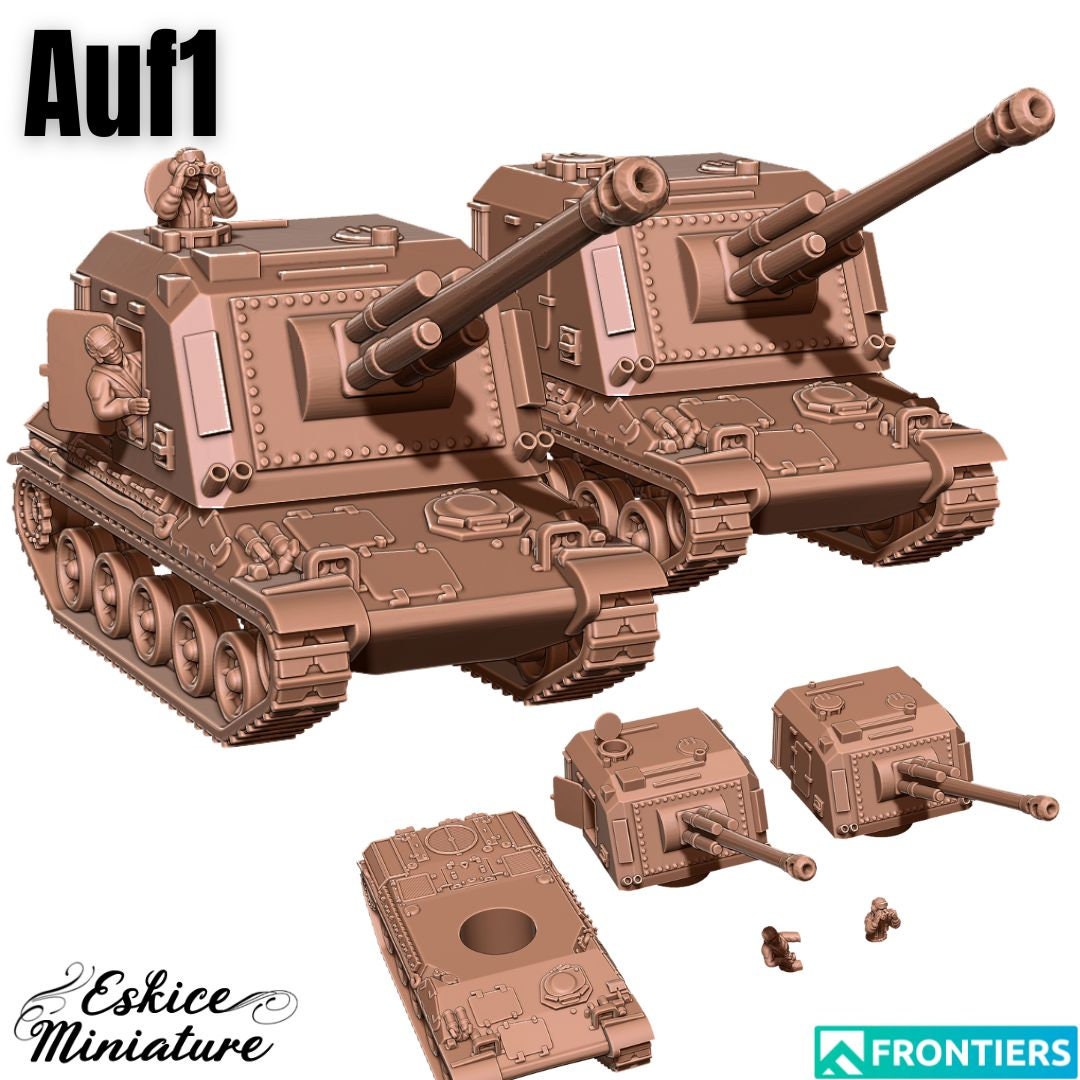 Modern Warfare French AMX-30 AuF1 Self Propelled Gun Various Scales Historical Wargaming