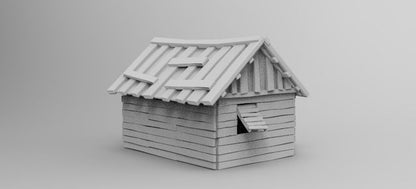 Wargaming Terrain Lake Village Hut 10 Various Scales Historical Wargaming (US tariffs are pre-paid by us)