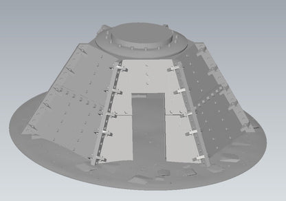 Wargaming Terrain Bunker Defence Set (3) Various Scales Historical Wargaming