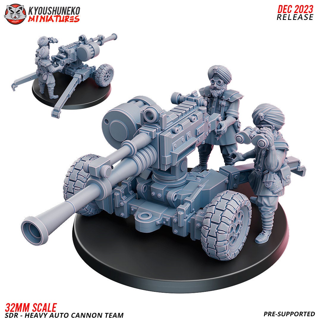 Fantasy SCFI Imperial Guard KT KOW K47 SdR Heavy Auto Cannon Artillery Team