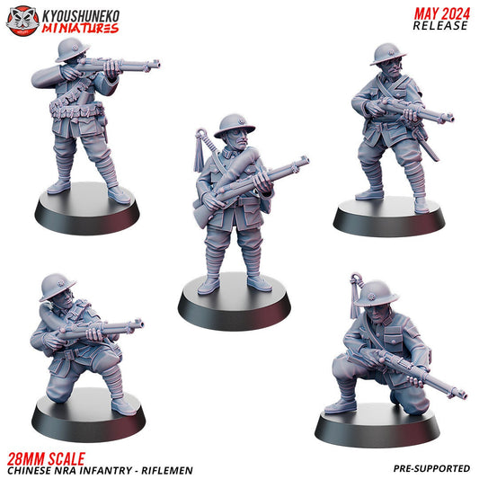 WWII Chinese NRA Infantry Rifleman Various Scales Historical Wargaming (US tariffs are pre-paid by us)