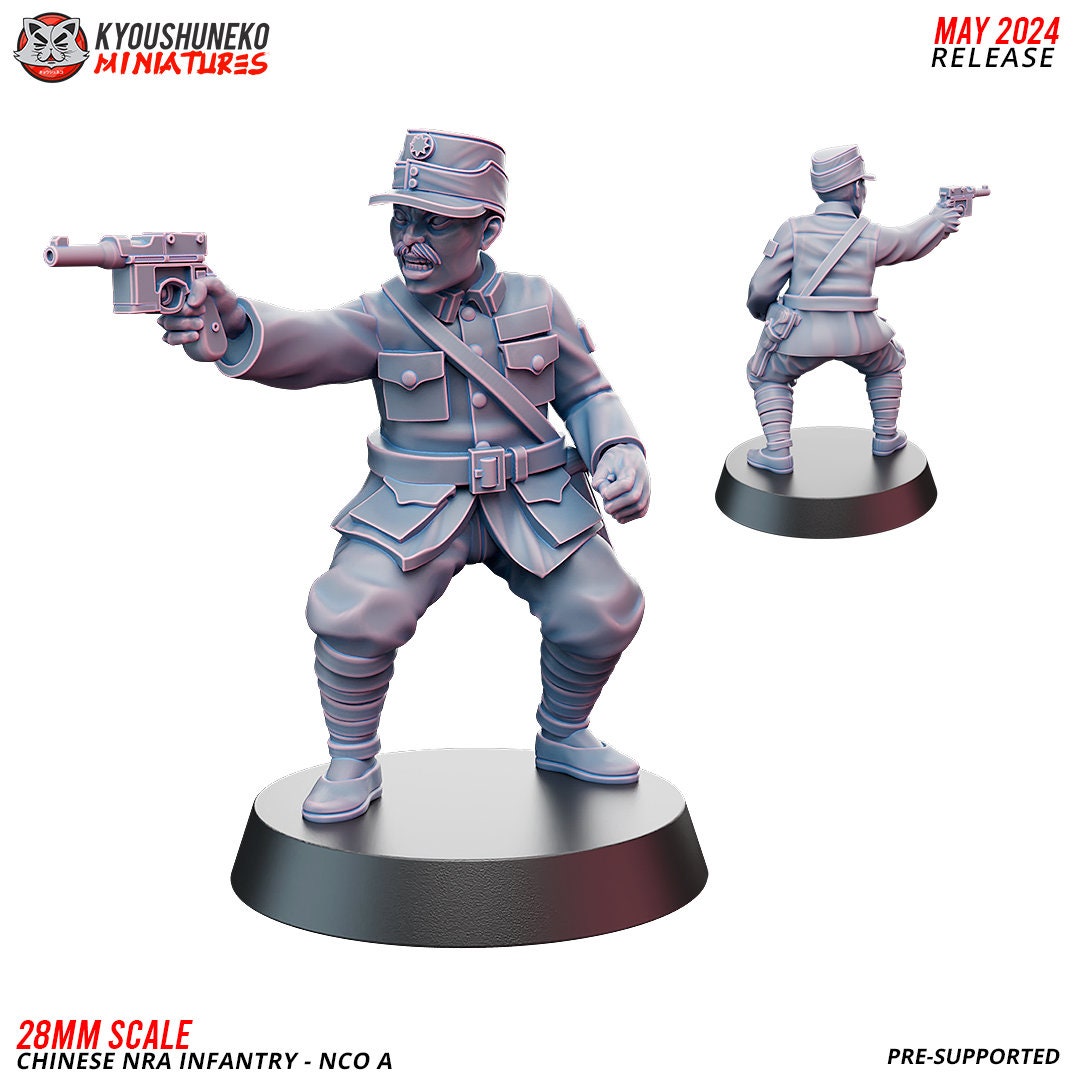 WWII Chinese NRA NCO A Various Scales Historical Wargaming