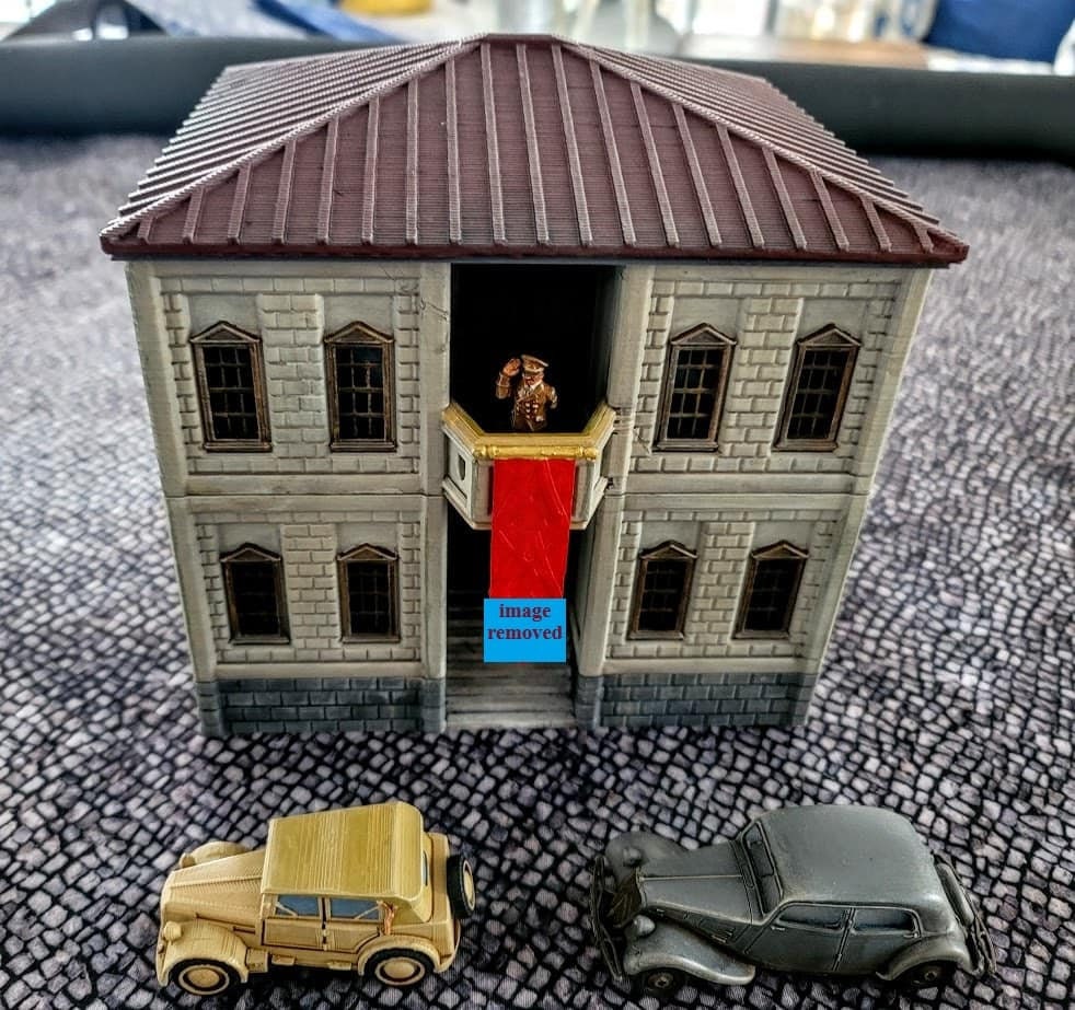 Wargaming Terrain Large Administration Building Various Scales Historical Wargaming