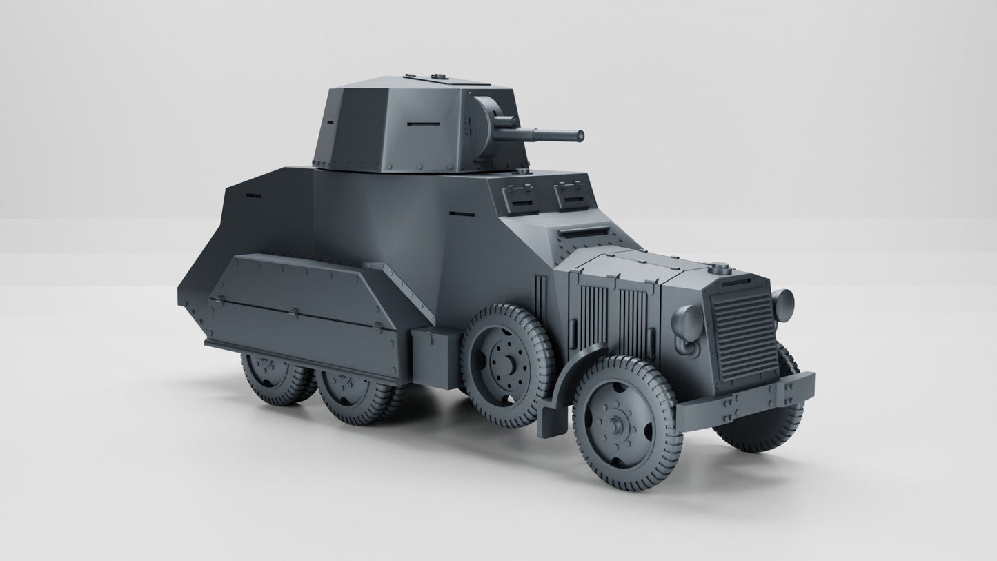 WWII Italian Autoblinda AB 611 Armoured Car Various Scales Historical Wargaming