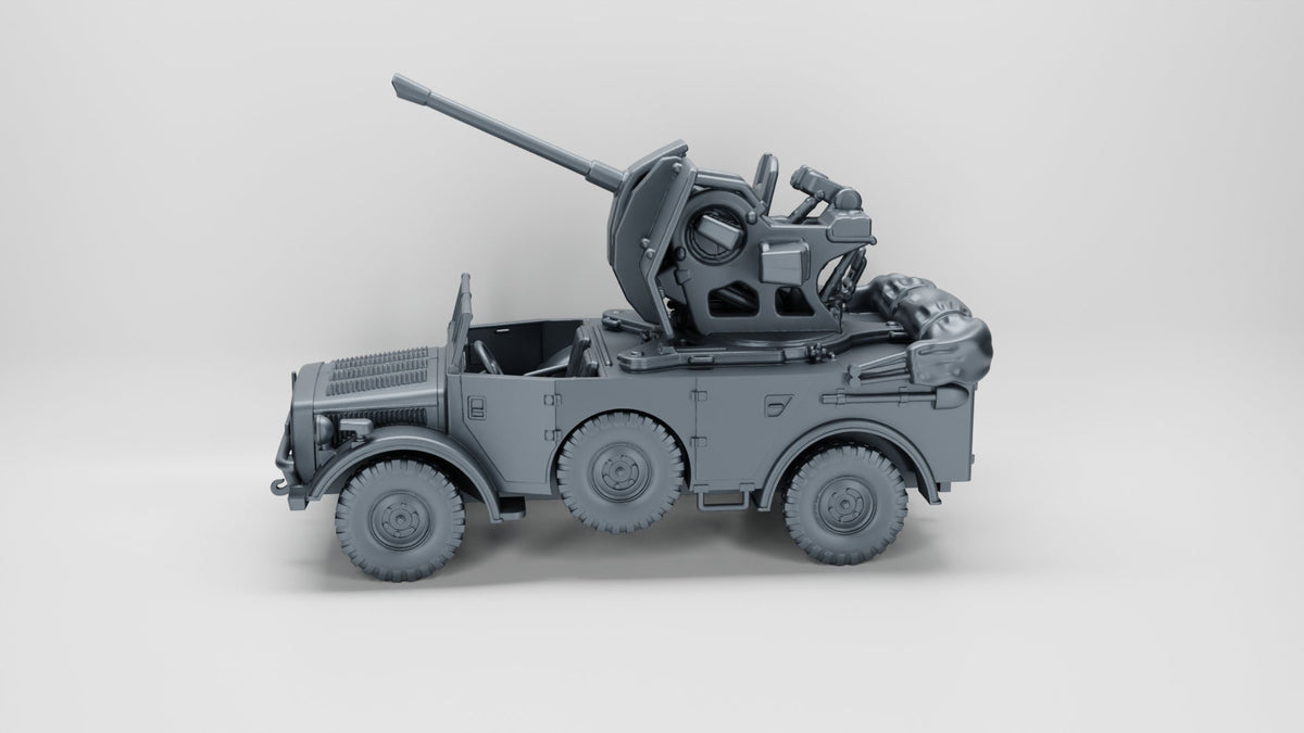 Bolt Action Battlegroup FOW German Horch 1a With 2cm Flak (Afrika Korps) WW2 - various scales