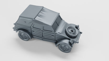 Bolt Action Battlegroup Fow CoC German Kubelwagen Car Covered - 28mm 20mm various scales