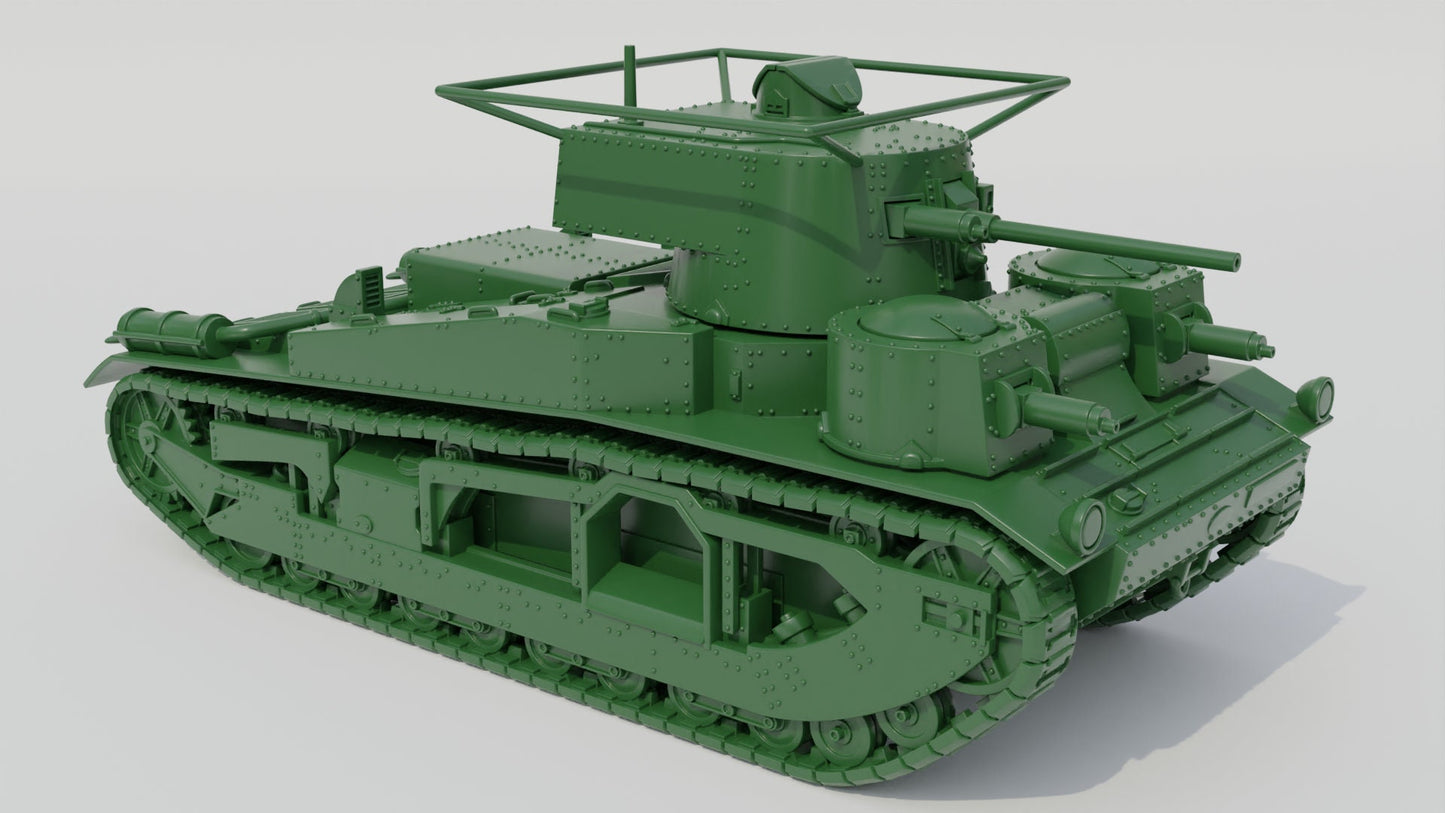 WWII British Vickers Medium Tank Mk.III UK Various Scales Historical Wargaming