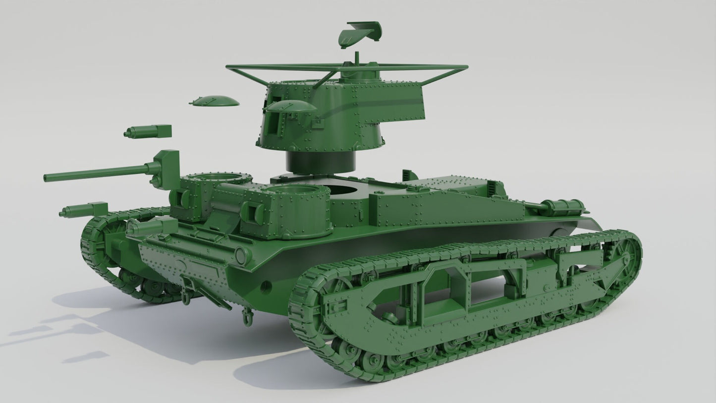 WWII British Vickers Medium Tank Mk.III UK Various Scales Historical Wargaming