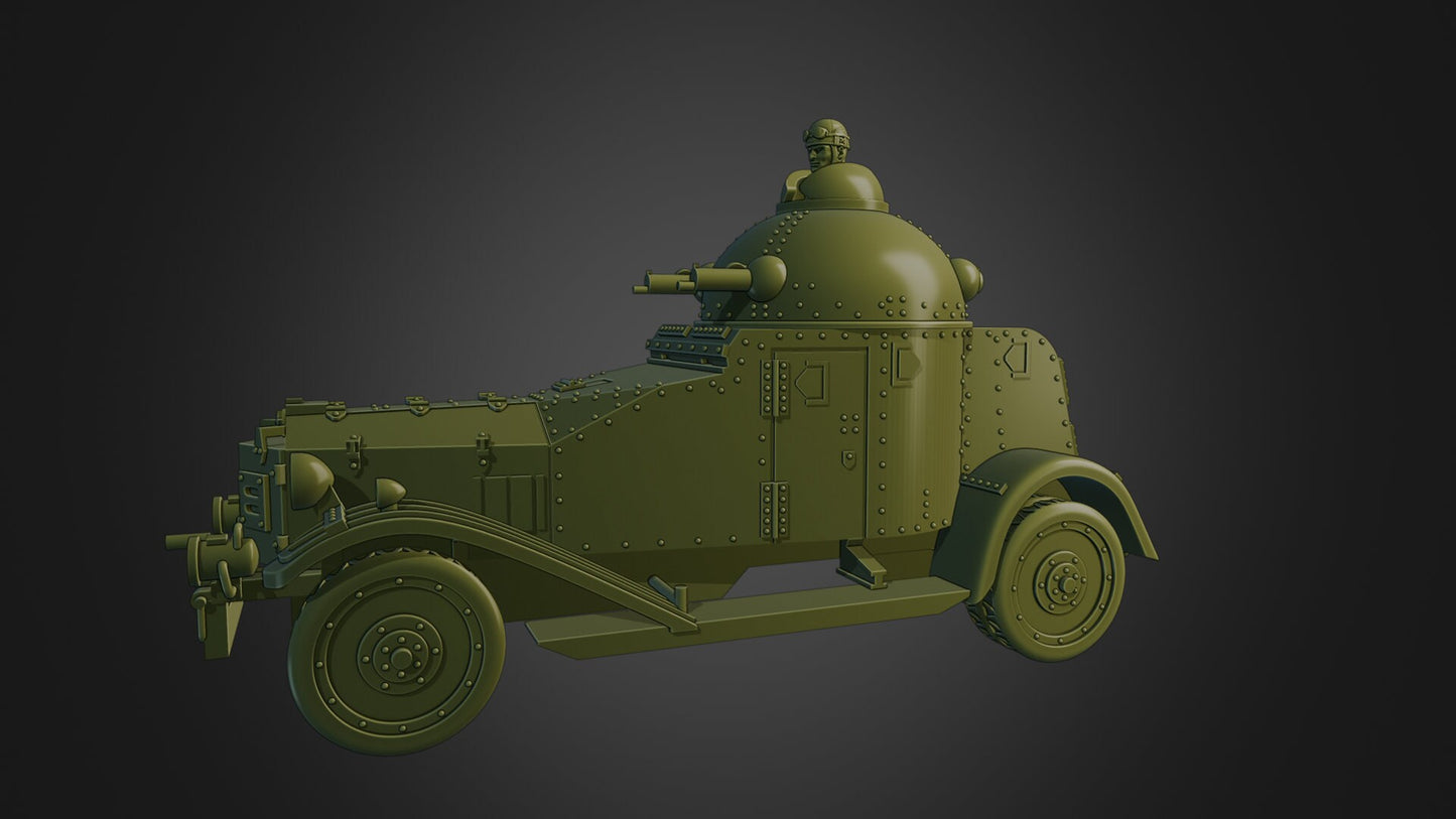 WWII Japanese Vickers Crossley Armoured Car including 5 tops Various Scales Historical Wargaming