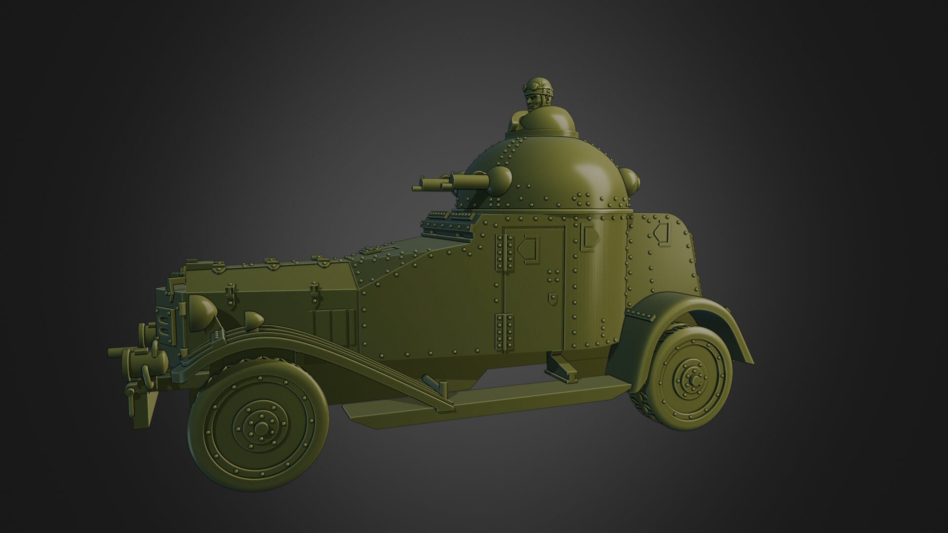 WWII Japanese Vickers Crossley Armoured Car including 5 tops Various Scales Historical Wargaming