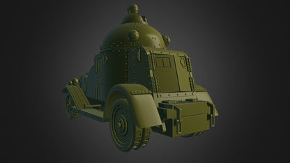WWII Japanese Vickers Crossley Armoured Car including 5 tops Various Scales Historical Wargaming (US tariffs are pre-paid by us)