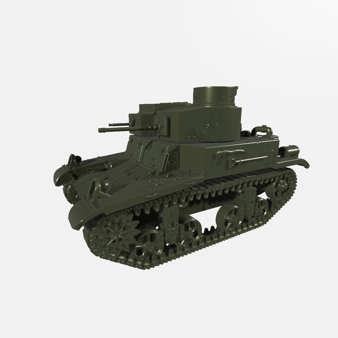 WWII US Light Tank M2A2 Various Scales Historical Wargaming (US tariffs are pre-paid by us)