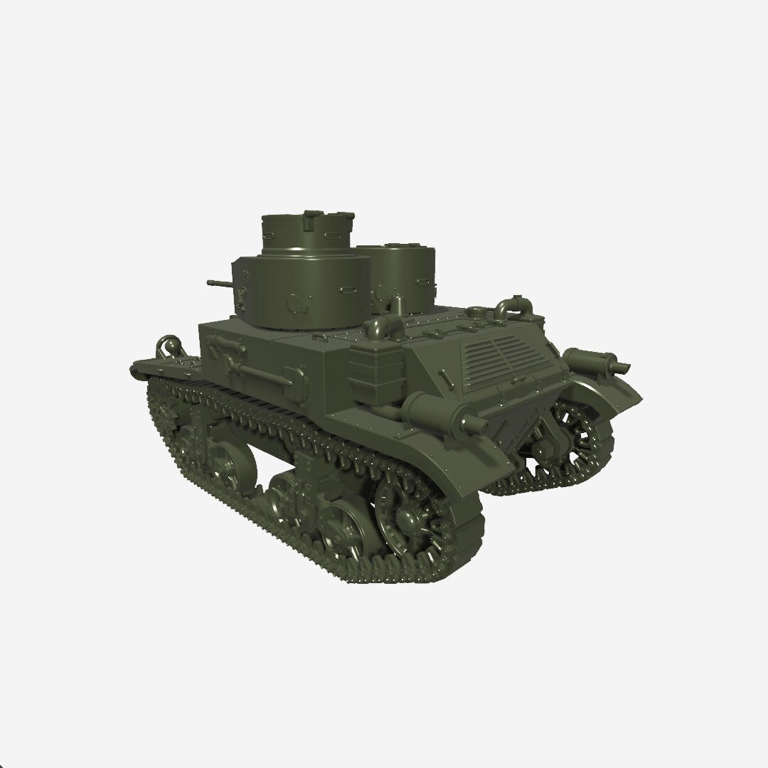 WWII US Light Tank M2A2 Various Scales Historical Wargaming