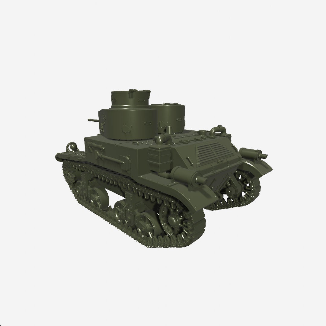 WWII US Light Tank M2A2 Various Scales Historical Wargaming (US tariffs are pre-paid by us)
