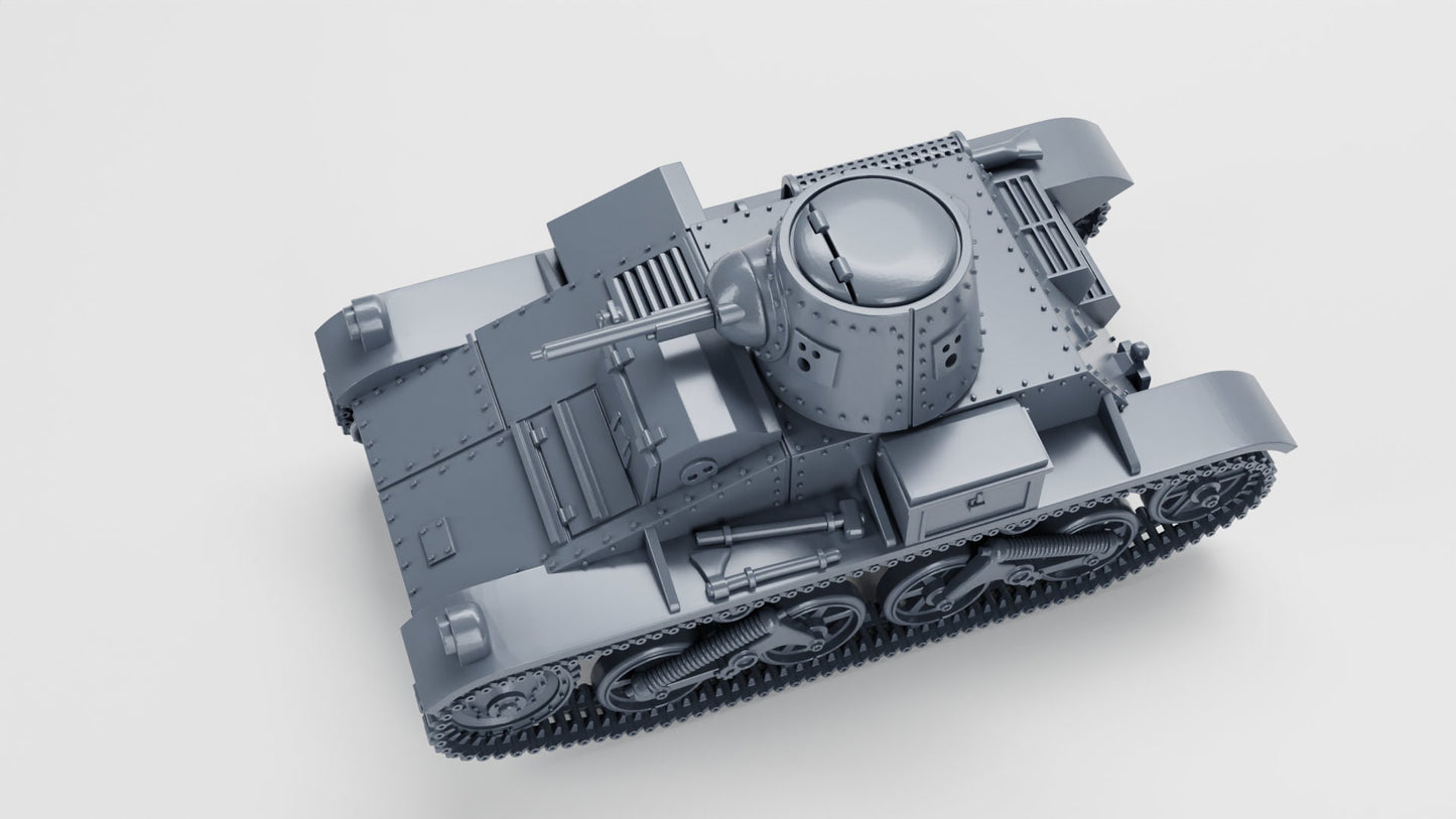 WWII Vickers Light Tank T-15 Belgium WW2 Interwar Various Scales Historical Wargaming