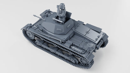 Bolt Action Battlegroup Panzer II Ausf.A (Sd.Kfz.121) + 3 Tankmen WW2 Interwar - 28mm 20mm various scales