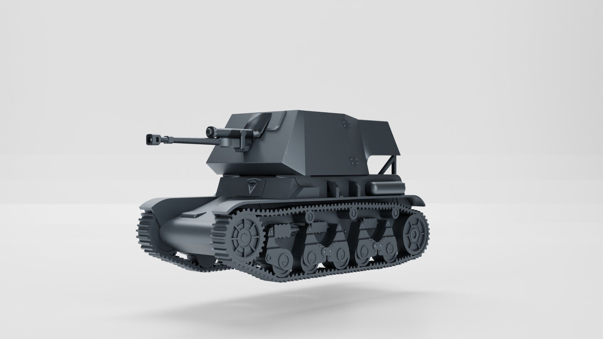 WWII German 47cm Pakt auf Panzer 35rf Various Scales Historical Wargaming