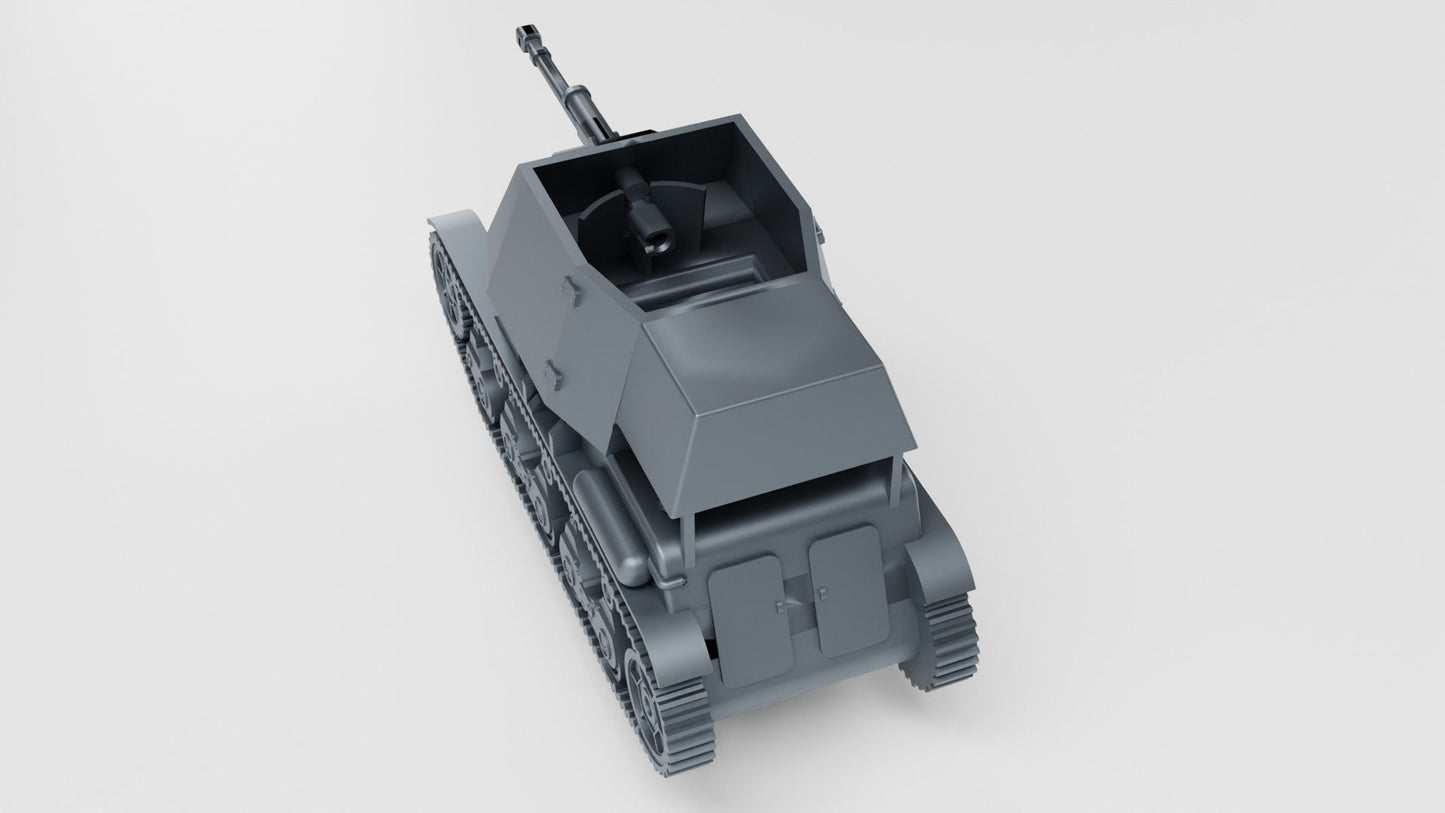 WWII German 47cm Pakt auf Panzer 35rf Various Scales Historical Wargaming