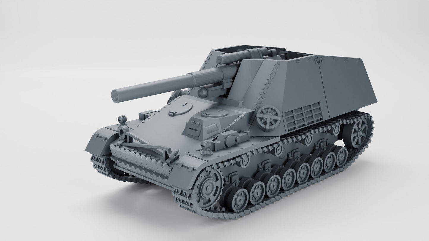 WWII German 15cm s.FH 18/1 Hummel Sd.Kfz.165 Early Production Various Scales Historical Wargaming