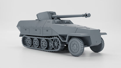 WWII German Sd.Kfz 251/22 7.5cm Pakwagen Various Scales Historical Wargaming (US tariffs are pre-paid by us)
