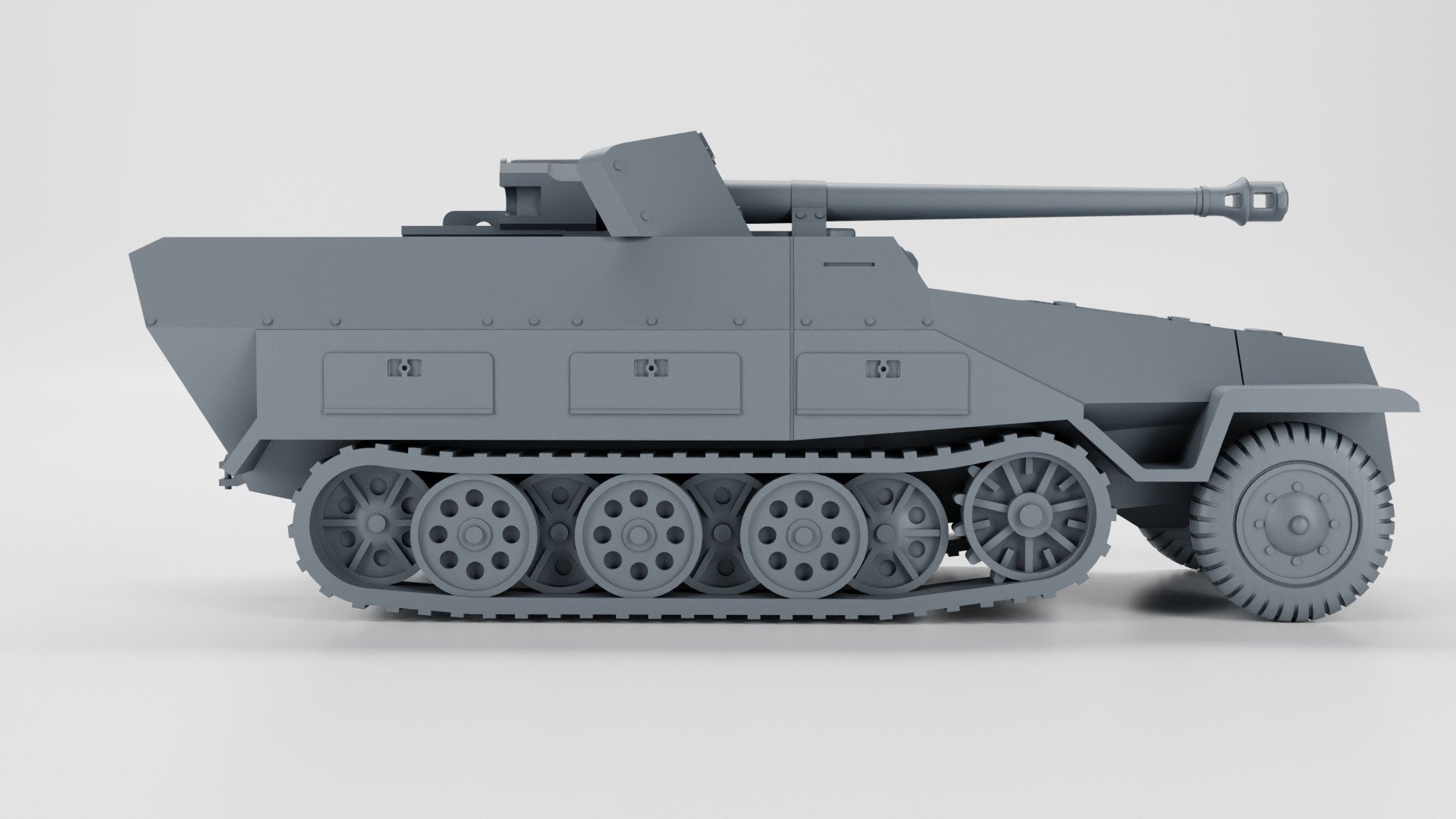 WWII German Sd.Kfz 251/22 7.5cm Pakwagen Various Scales Historical Wargaming (US tariffs are pre-paid by us)