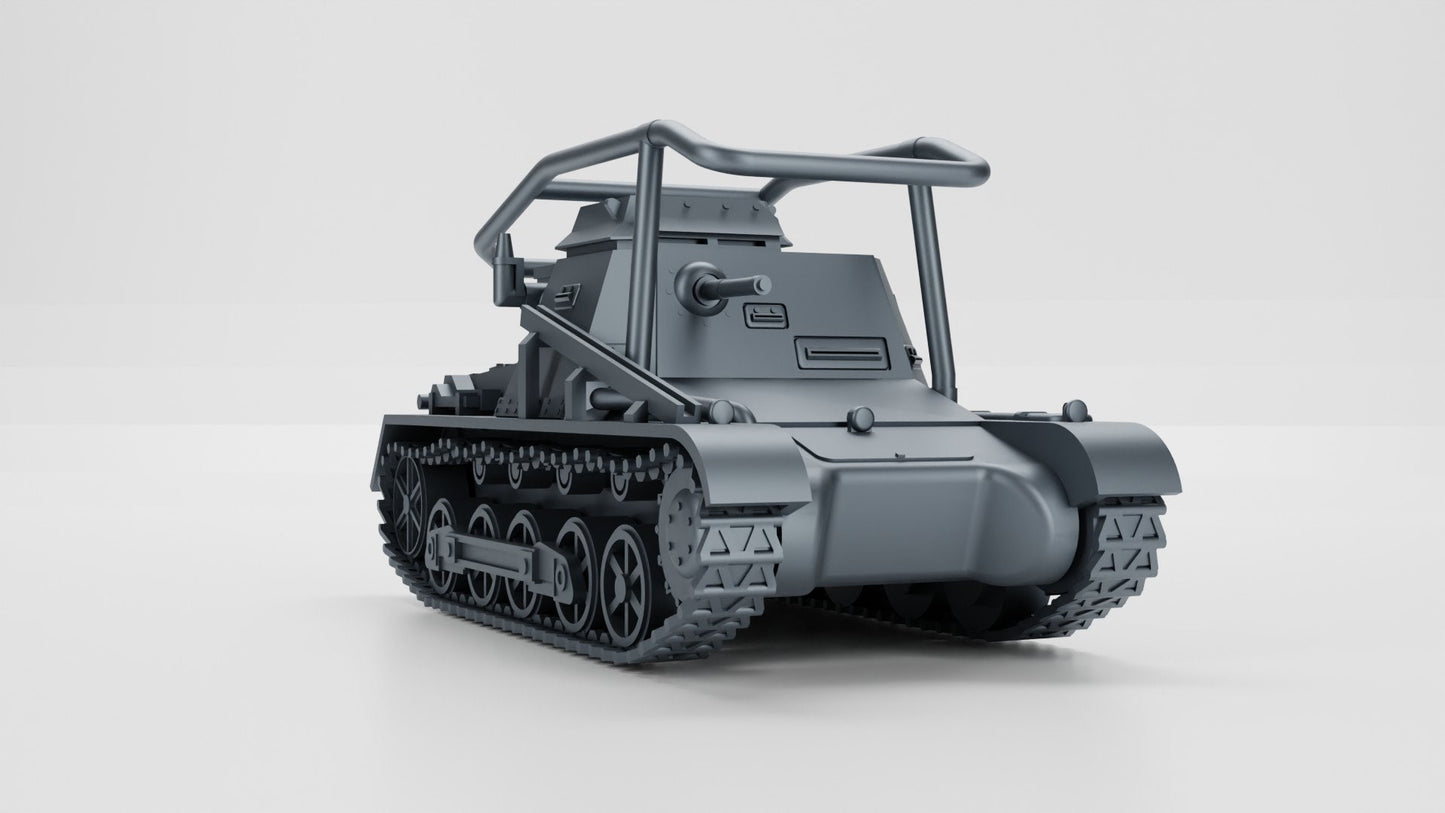 WWII German Command Tank Sd.Kfz. 265 Panzer I ausf B Late War Radio Version Various Scales Historical Wargaming