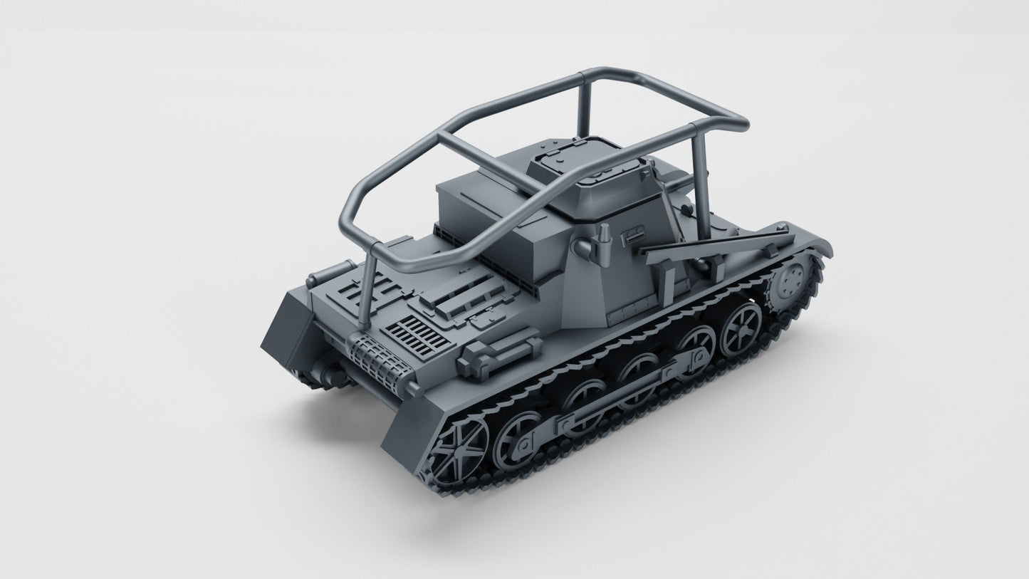 WWII German Command Tank Sd.Kfz. 265 Panzer I ausf B Late War Radio Version Various Scales Historical Wargaming