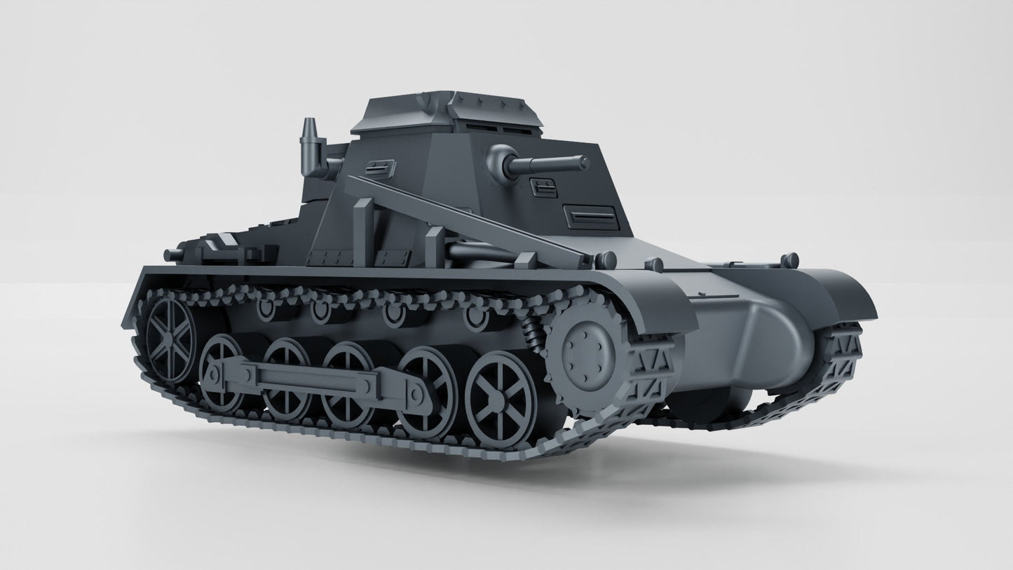 WWII German Command Tank Sd.Kfz. 265 Panzer I ausf B Late War Version Various Scales Historical Wargaming