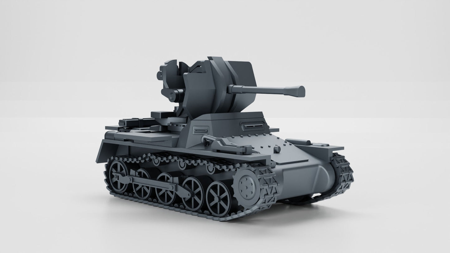 WWII German Flakpanzer I 20mm Gun Various Scales Historical Wargaming (US tariffs are pre-paid by us)