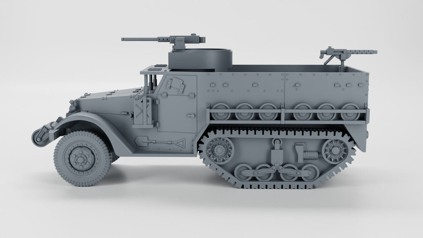 WWII US M5 Halftrack Various Scales Historical Wargaming (US tariffs are pre-paid by us)
