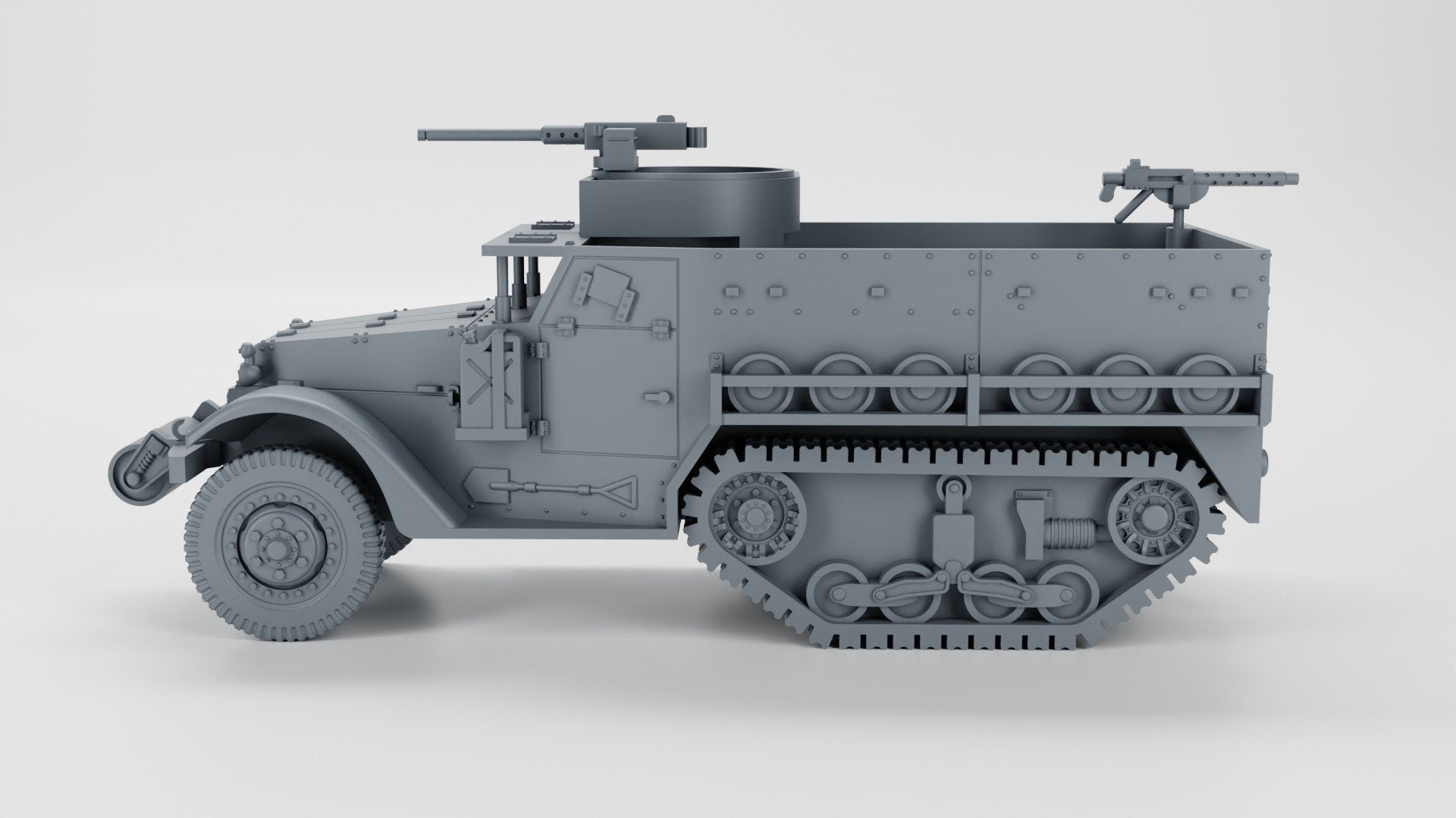 WWII US M5 Halftrack Various Scales Historical Wargaming