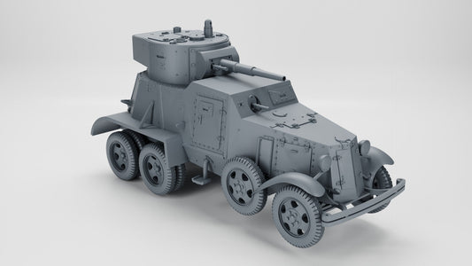 WWII Soviet Heavy Armoured Vehicle Broneavtomobil BA 6 Various Scales Historical Wargaming (US tariffs are pre-paid by us)