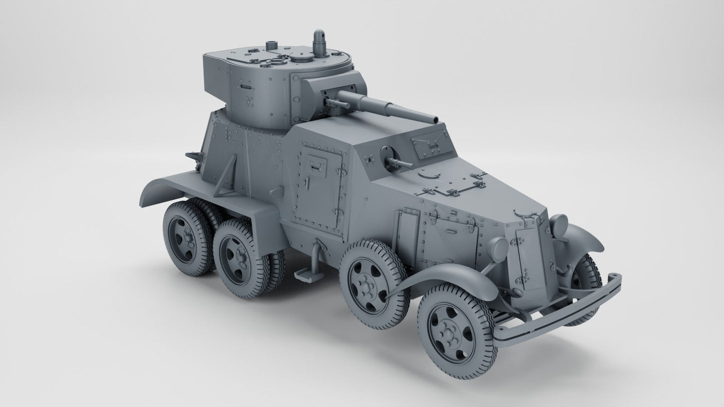 WWII Soviet Heavy Armoured Vehicle Broneavtomobil BA 6 Various Scales Historical Wargaming
