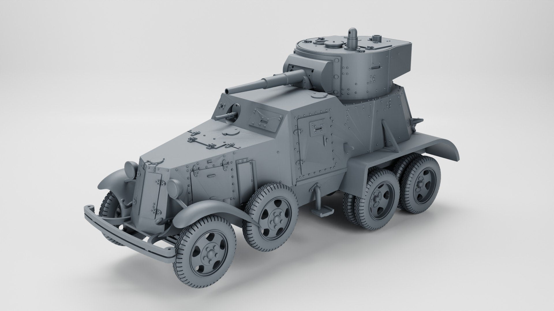 WWII Soviet Heavy Armoured Vehicle Broneavtomobil BA 6 Various Scales Historical Wargaming (US tariffs are pre-paid by us)