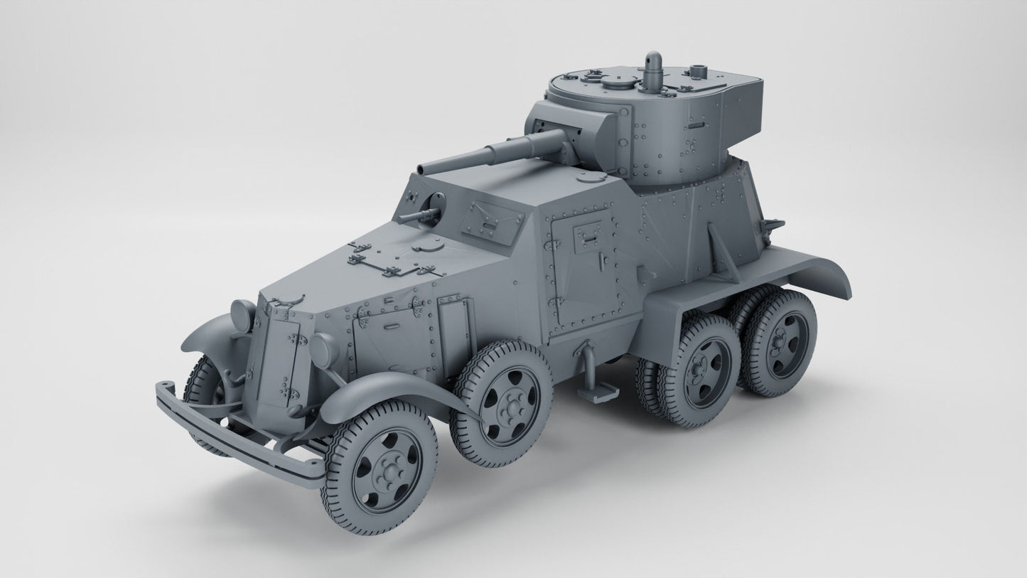 WWII Soviet Heavy Armoured Vehicle Broneavtomobil BA 6 Various Scales Historical Wargaming