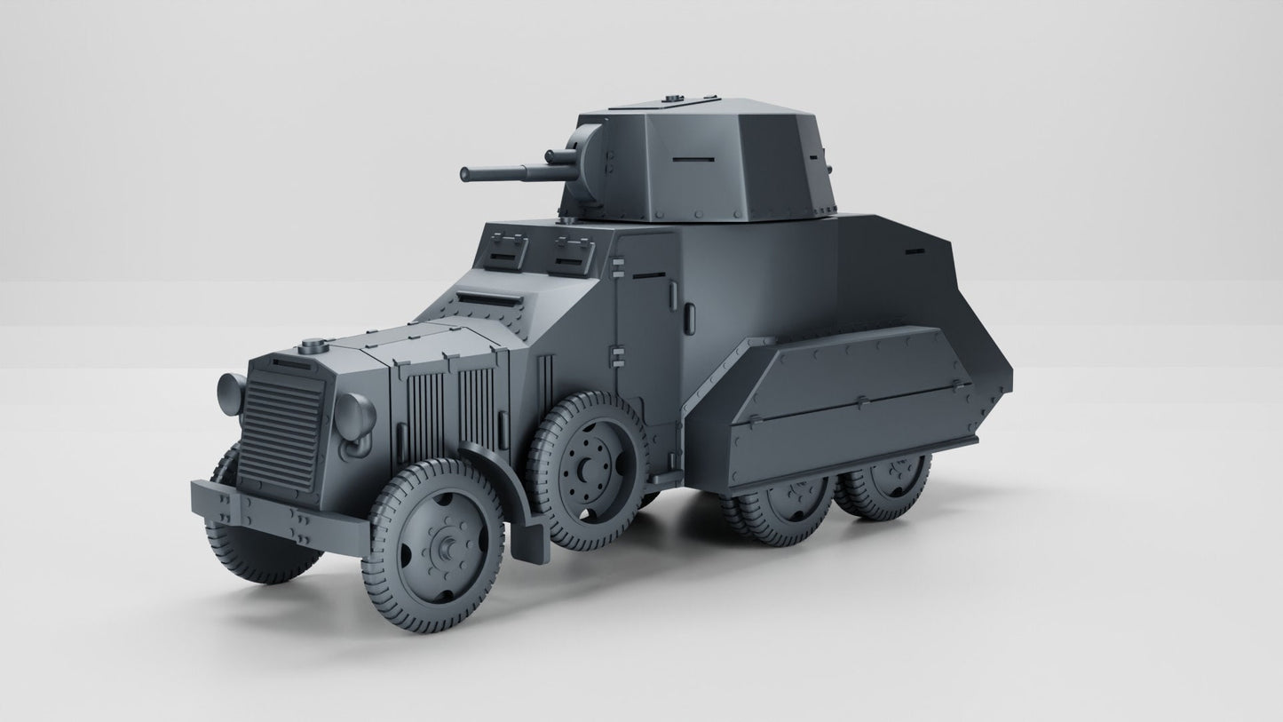 WWII Italian Autoblinda AB 611 Armoured Car Various Scales Historical Wargaming