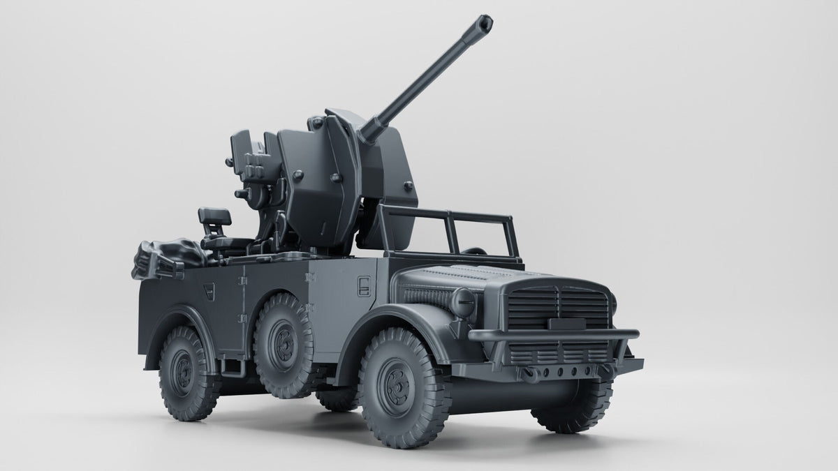 Bolt Action Battlegroup FOW German Horch 1a With 2cm Flak (Afrika Korps) WW2 - various scales