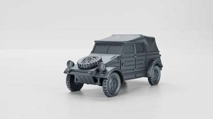 Bolt Action Battlegroup Fow CoC German Kubelwagen Car Covered - 28mm 20mm various scales